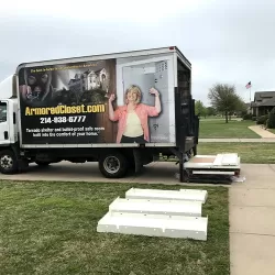 Armored Closet being delivered and installed