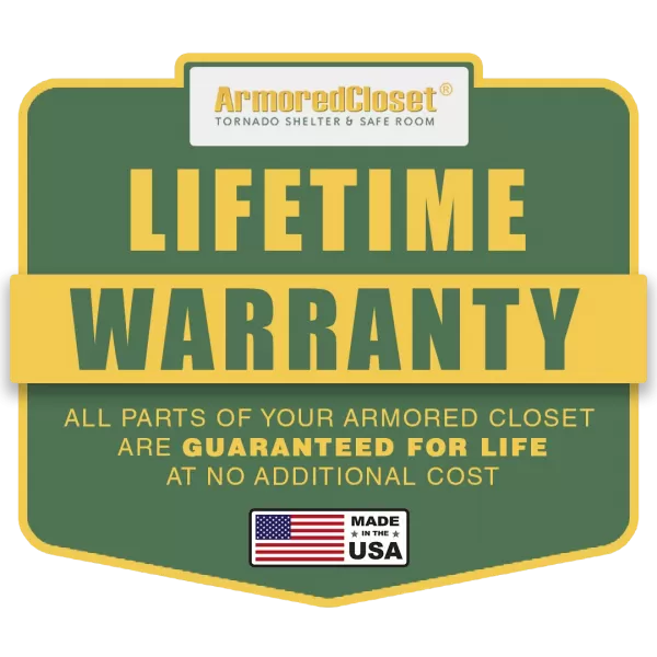 Lifetime Warranty for Armored Closet Products