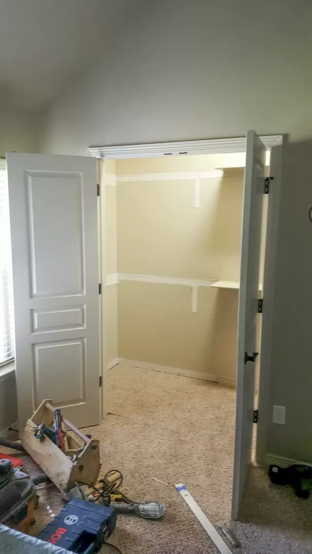 Safe Room Closet Install Before & After