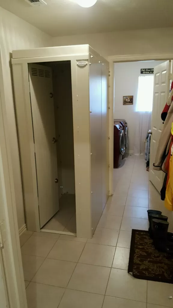Storm Shelter Mud Room Install Before & After